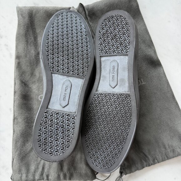 Tom Ford Brown Suede Lace up Sneakers Mens Shoes – Size 10 Style #JO974T - Picture 6 of 6